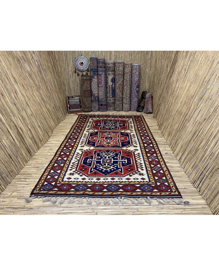 Turkish Yagci Bedir Nomadic Handmade Wool on Wool Carpet – FREE SHIPPING..!